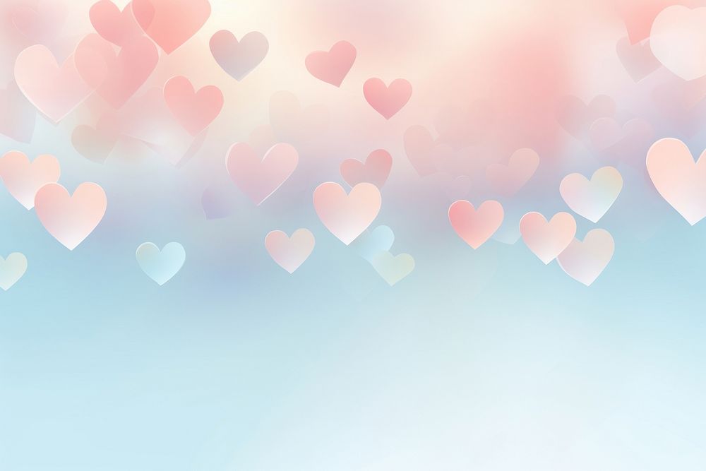 Pastel hearts backgrounds copy space defocused.