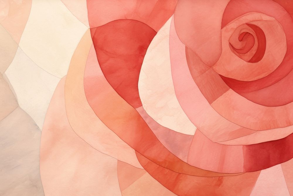 Rose abstract pattern shape.
