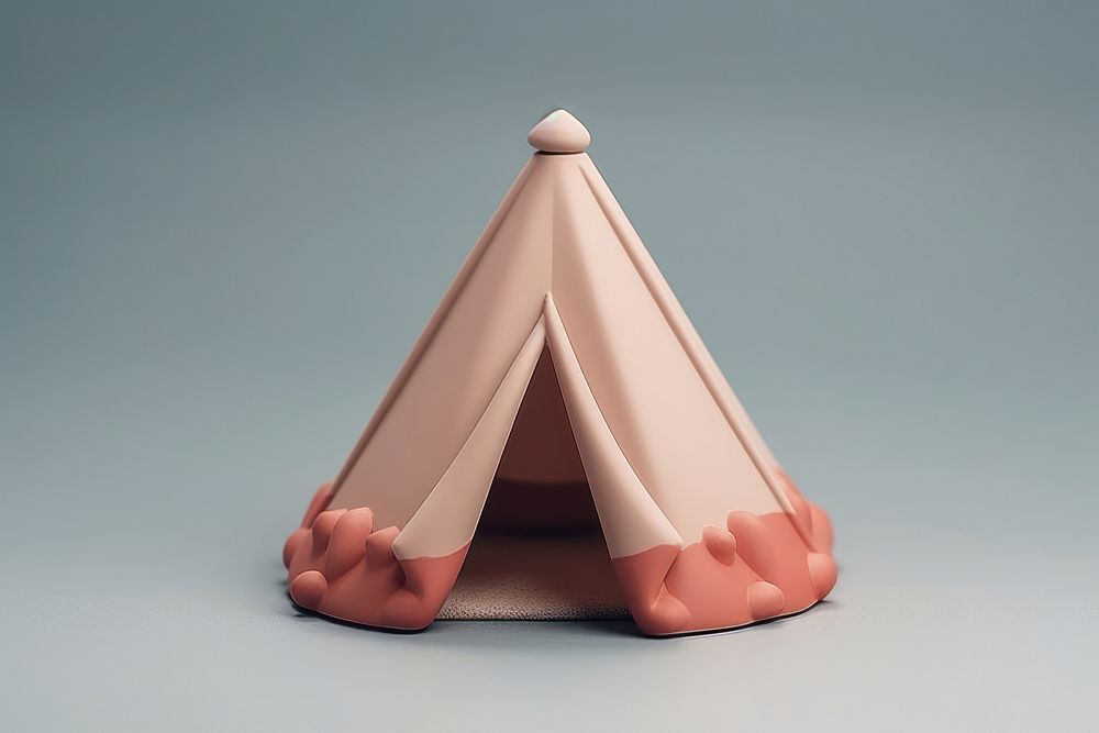 Tent confectionery triangle person.