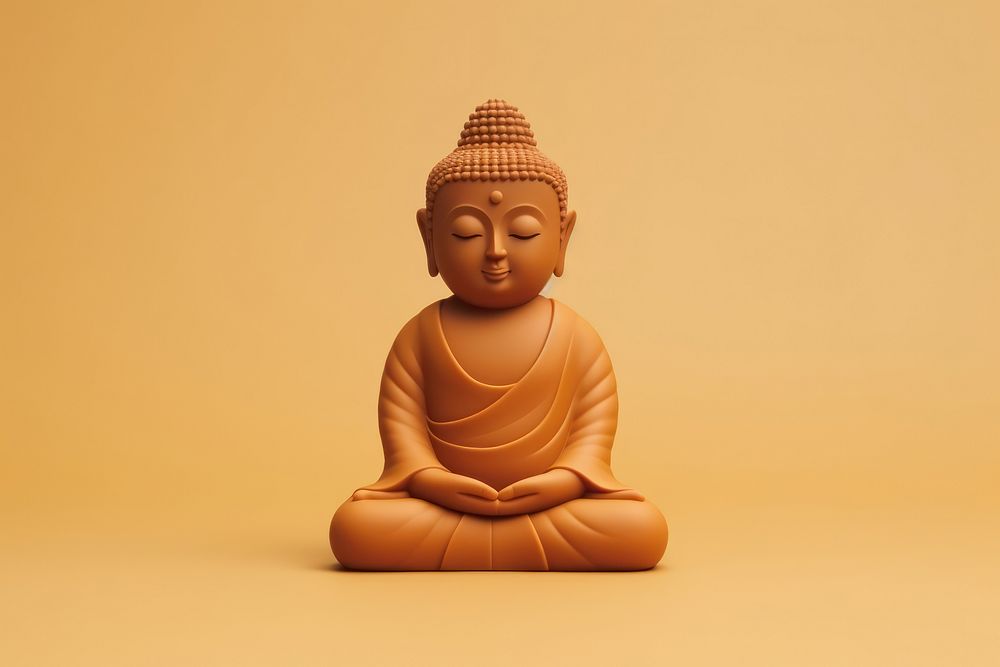 Buddhism representation spirituality cross-legged.