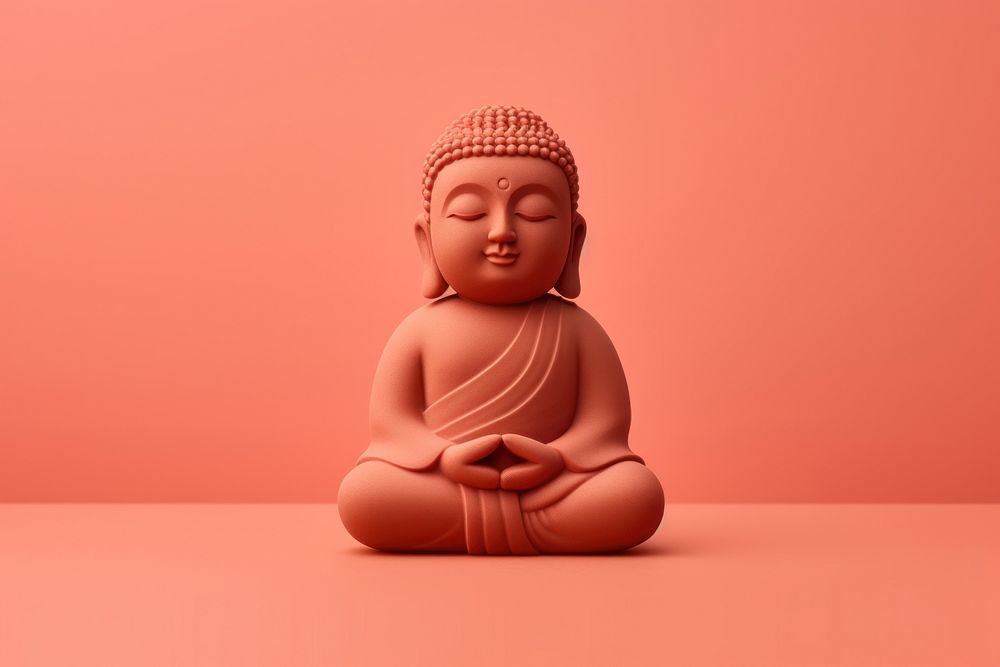 Buddhism clay representation spirituality.