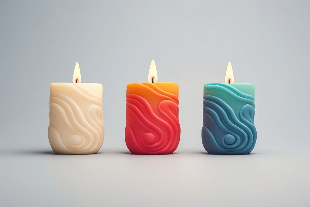 Candle aromatherapy illuminated creativity cylinder.