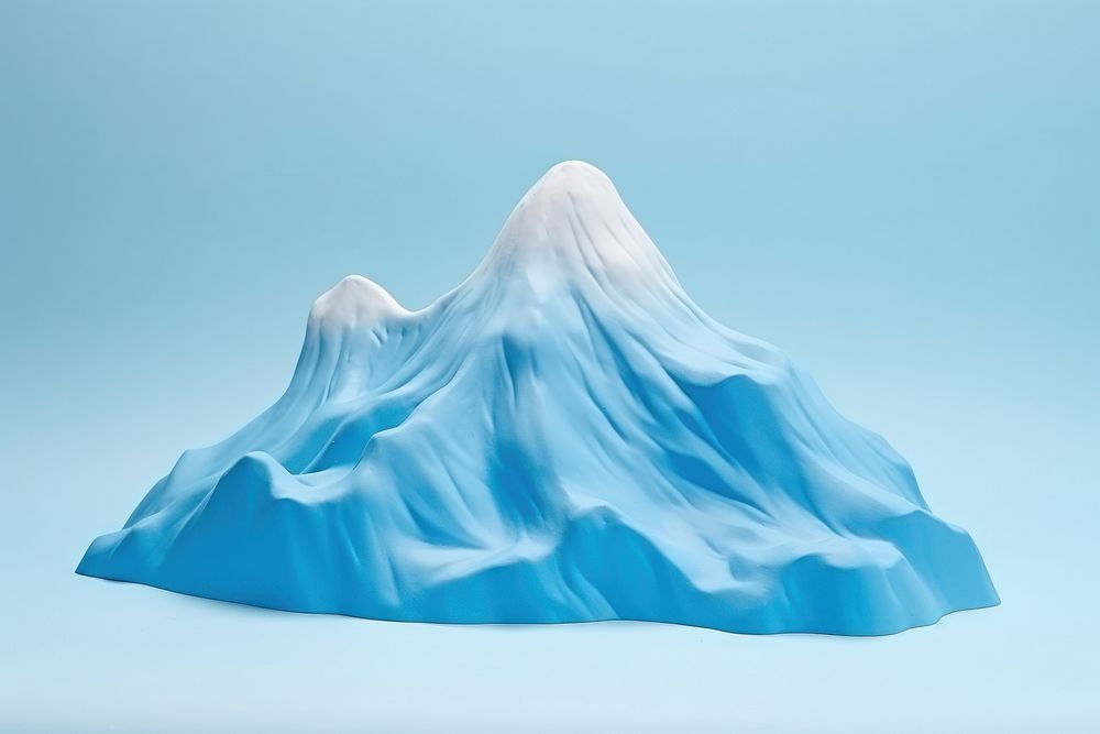 Iceberg nature stratovolcano landscape.