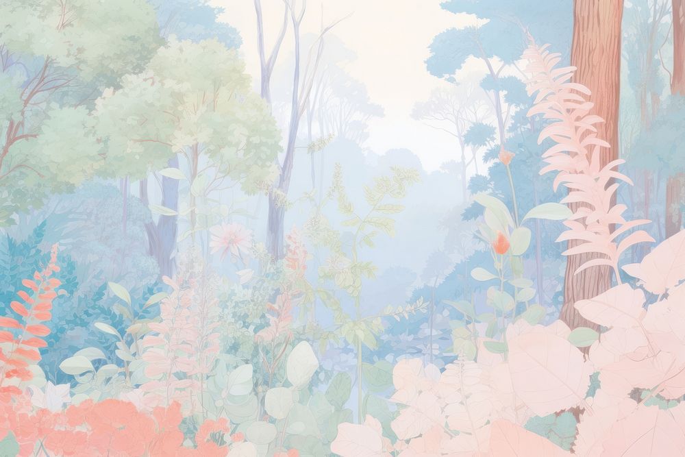 Forest backgrounds outdoors painting.