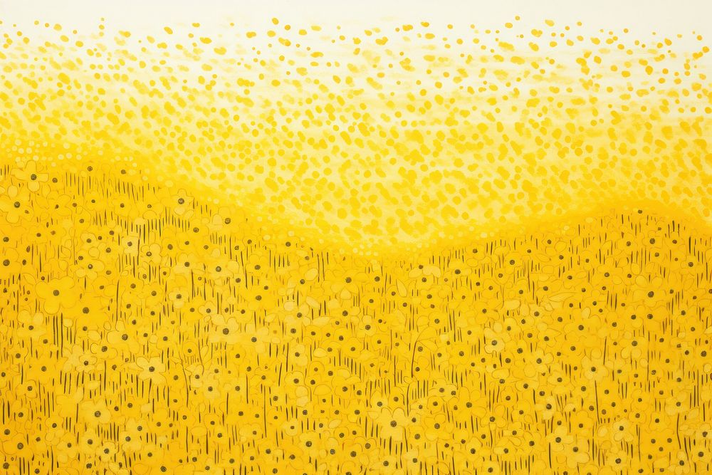 Field of yellow flowers landscapes backgrounds condensation transparent.