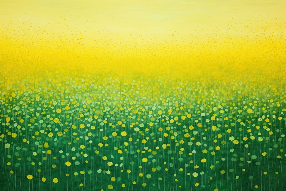 Field of yellow flowers landscapes green backgrounds grassland.