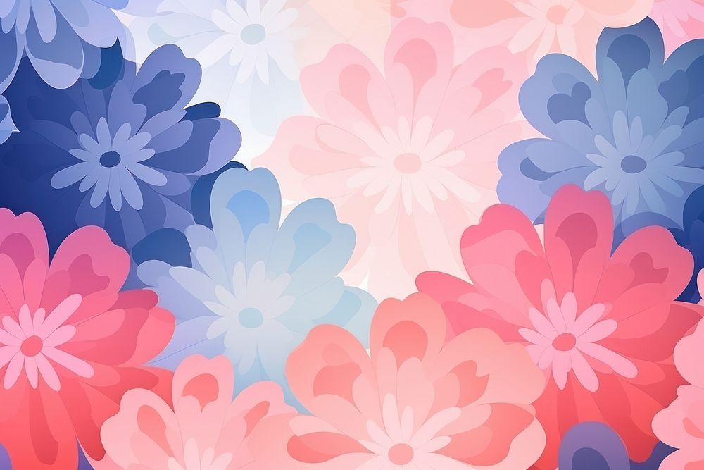 Abstract memphis blossom illustration backgrounds pattern flower.