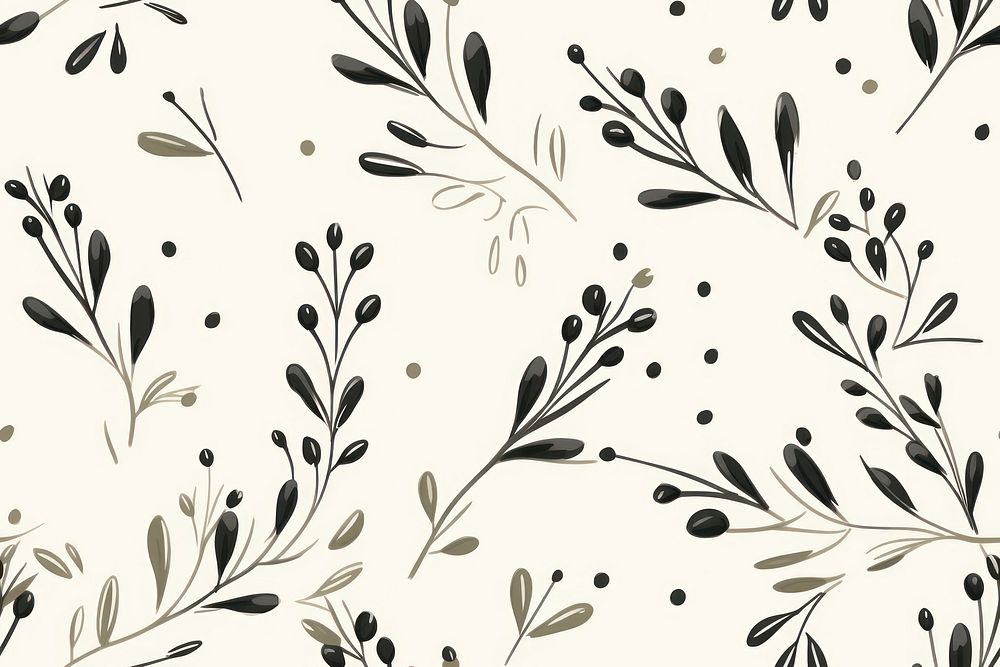 Olive bouquet pattern backgrounds wallpaper.