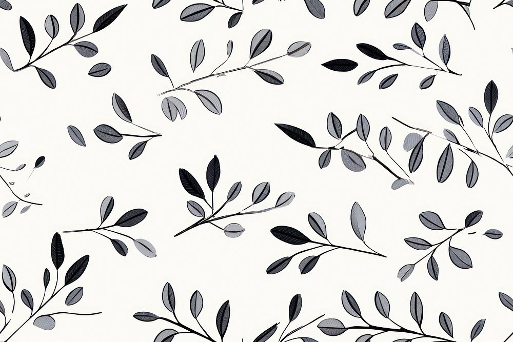 Tiny leaves pattern backgrounds plant.
