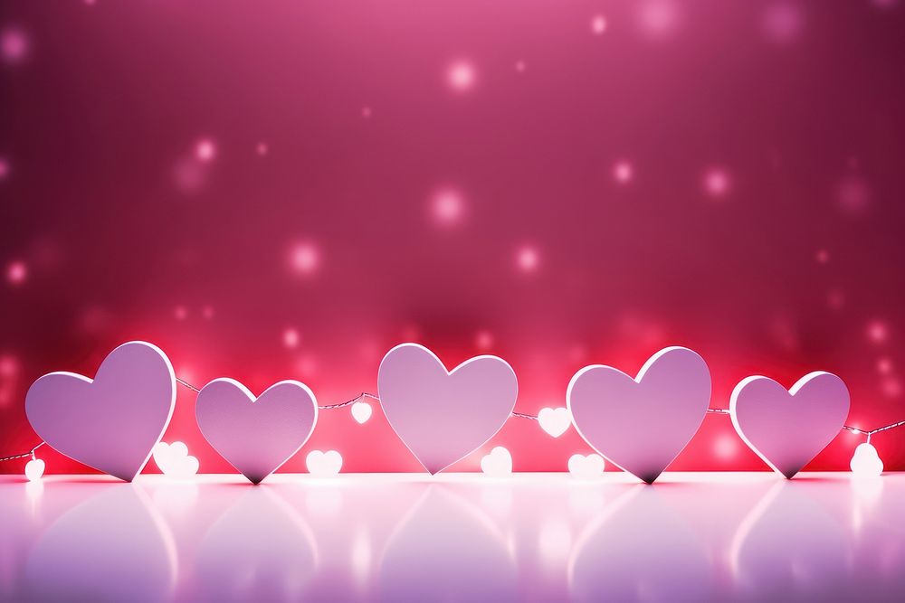 Symbol light heart pink.