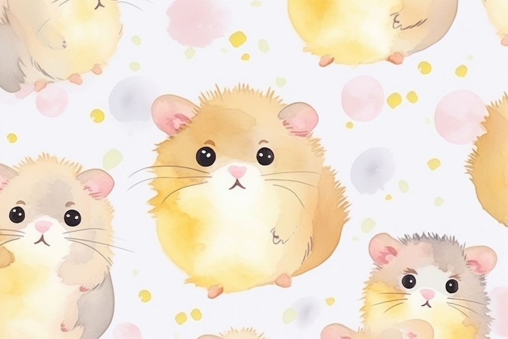 Hamster rat backgrounds pattern.