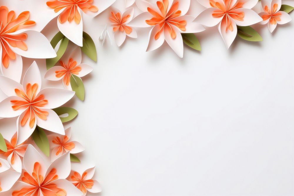 Lily floral border flower backgrounds pattern.