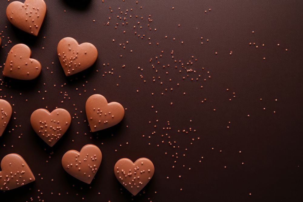 Valentines chocolate heart confiture.