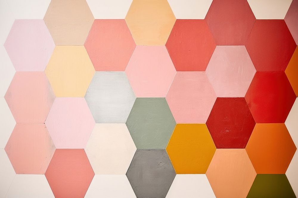 Hexagon honeycomb abstract flooring.
