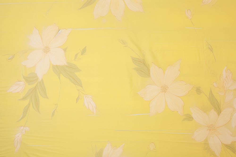 Old pastel yellow paper backgrounds flower fragility.