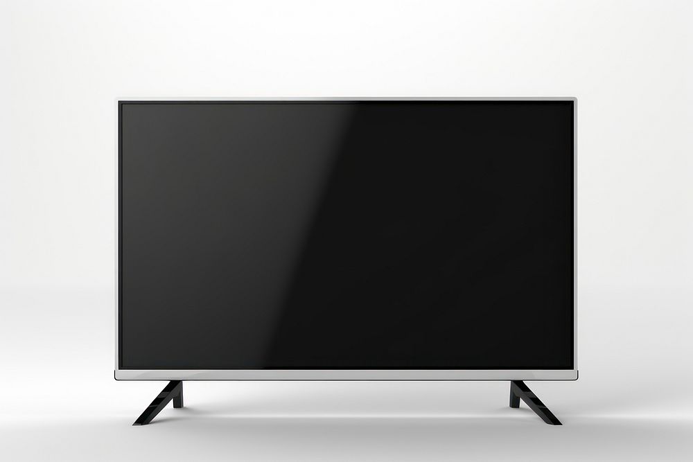 Television television screen white background.