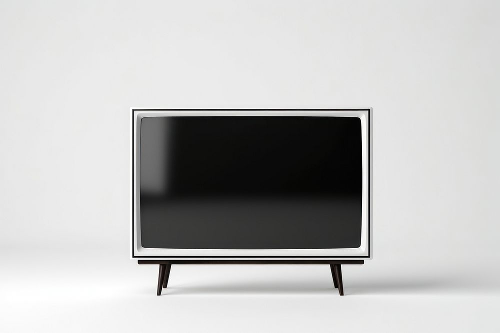 Television television screen white background.