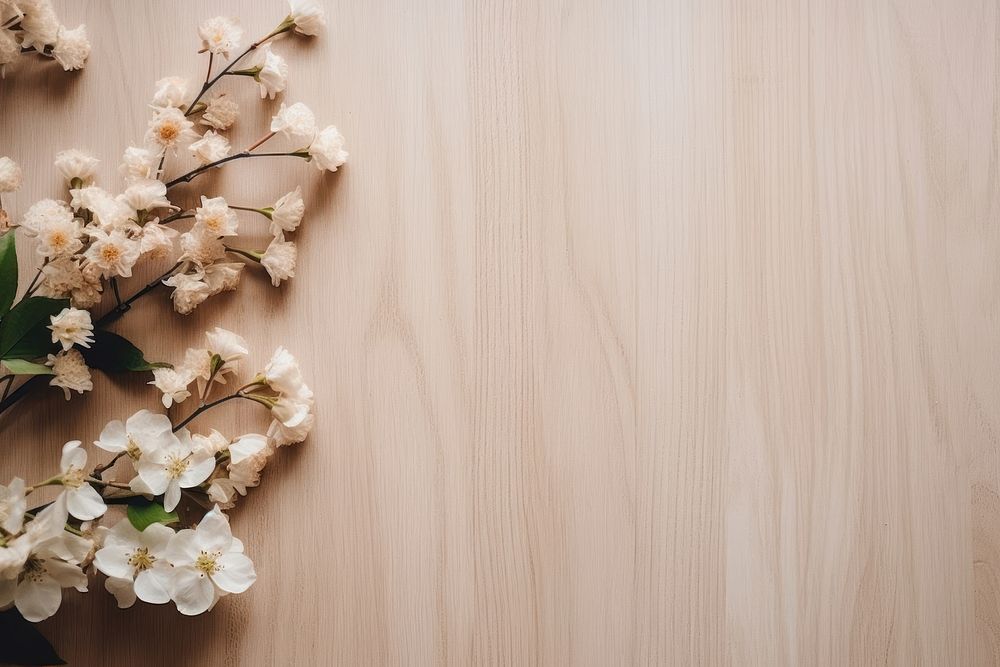 Wood backgrounds flower wall.