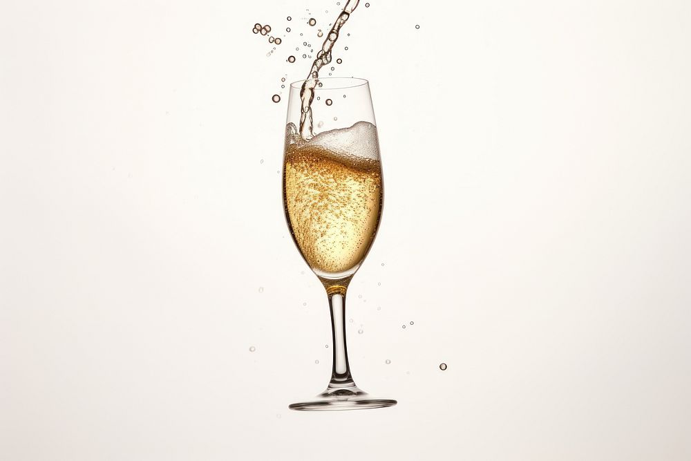 Champagne drink glass wine.