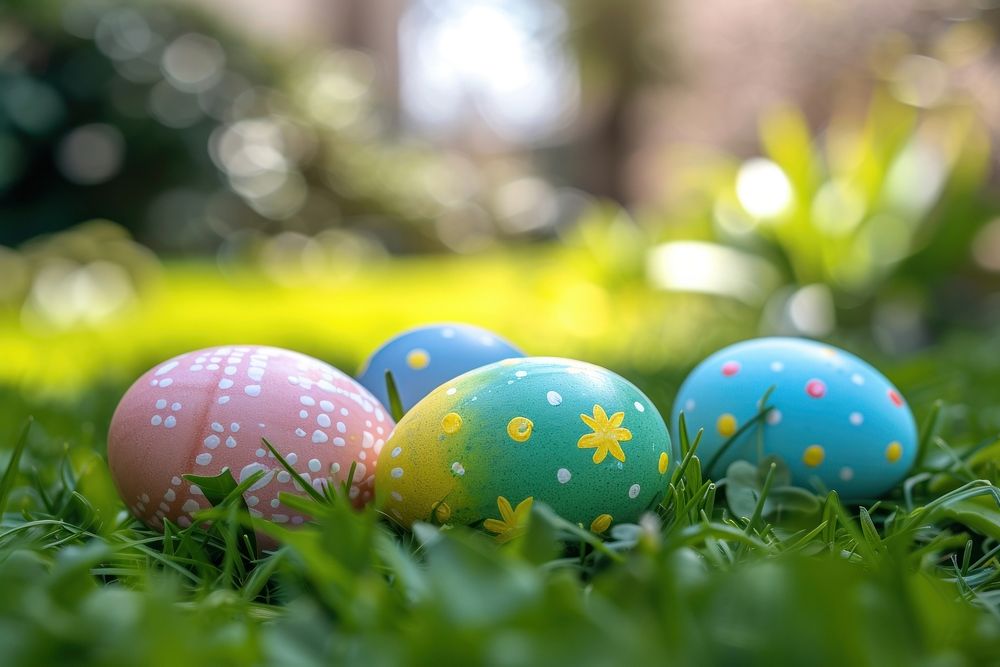 Easter eggs ball celebration springtime.
