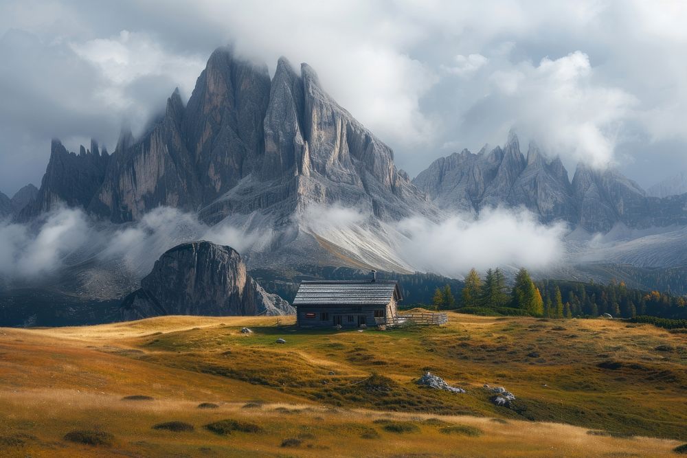 Italy architecture landscape mountain.