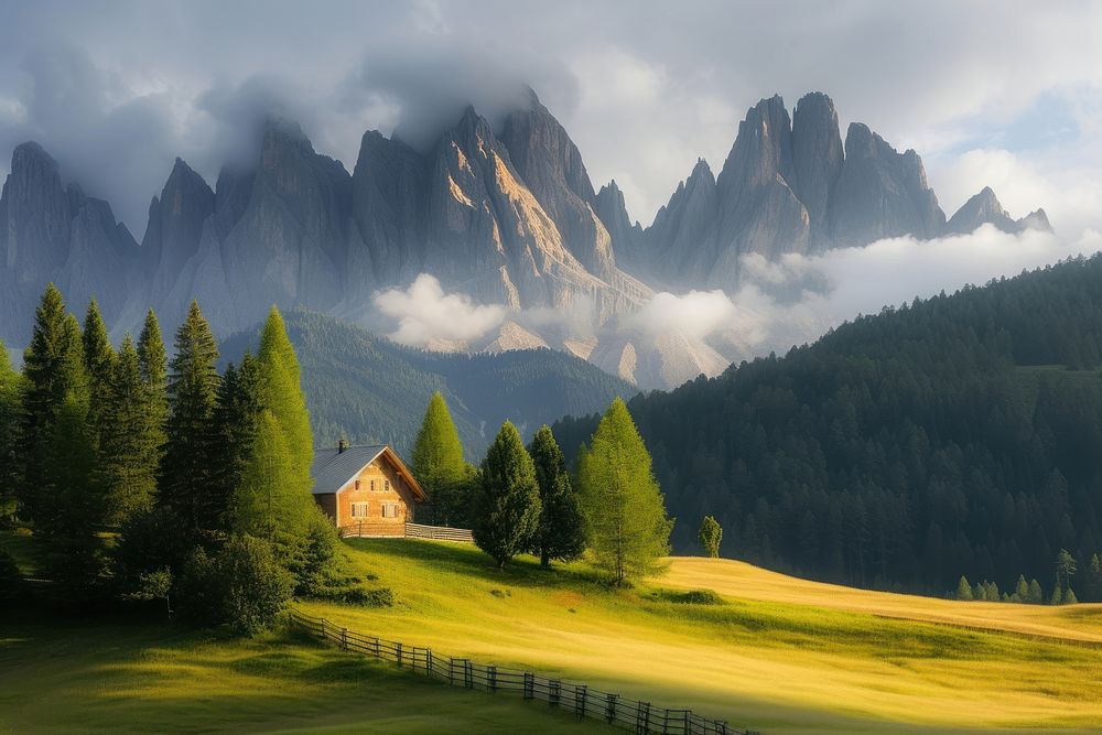 Italy architecture landscape grassland.
