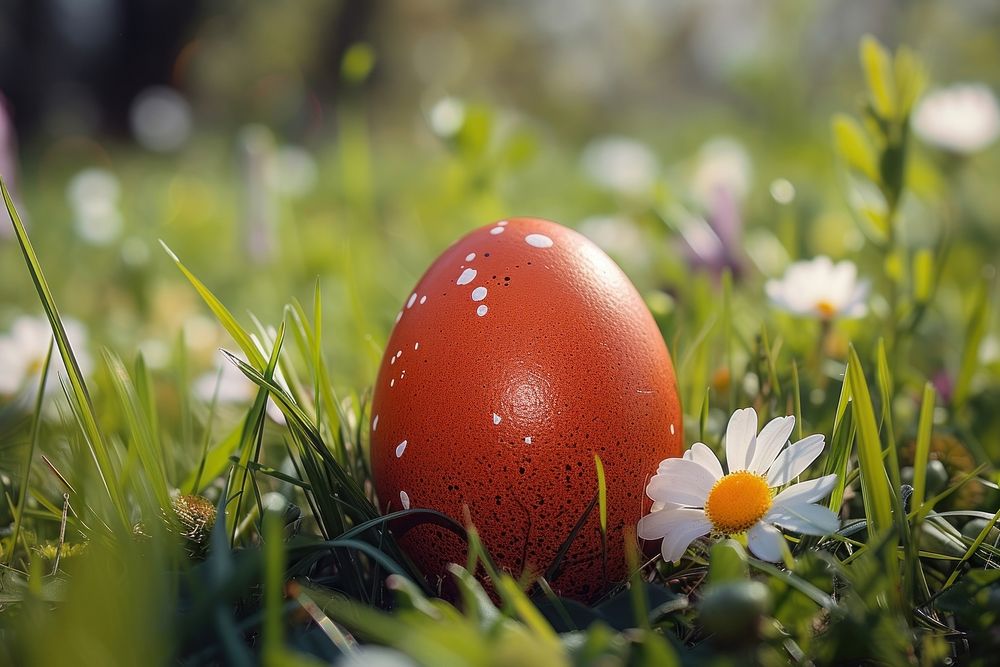 Easter egg outdoors springtime fragility.