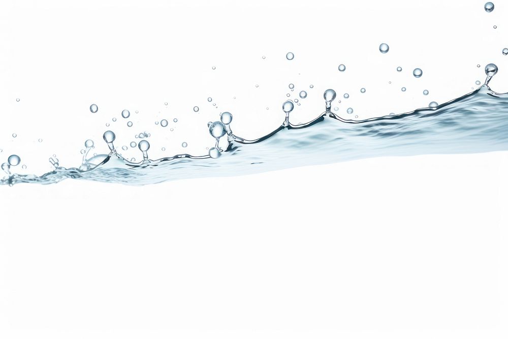 Clear water drops backgrounds outdoors white background.