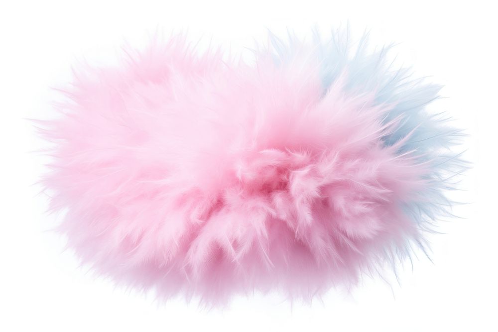 Pastel fluffy ball white background accessories fragility.