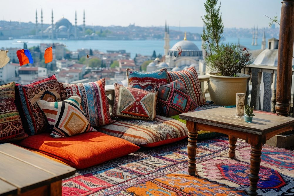 Istanbul pillow architecture furniture.
