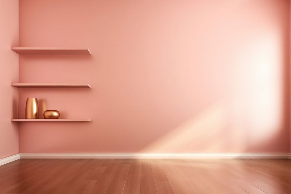 Rose gold color architecture furniture flooring.