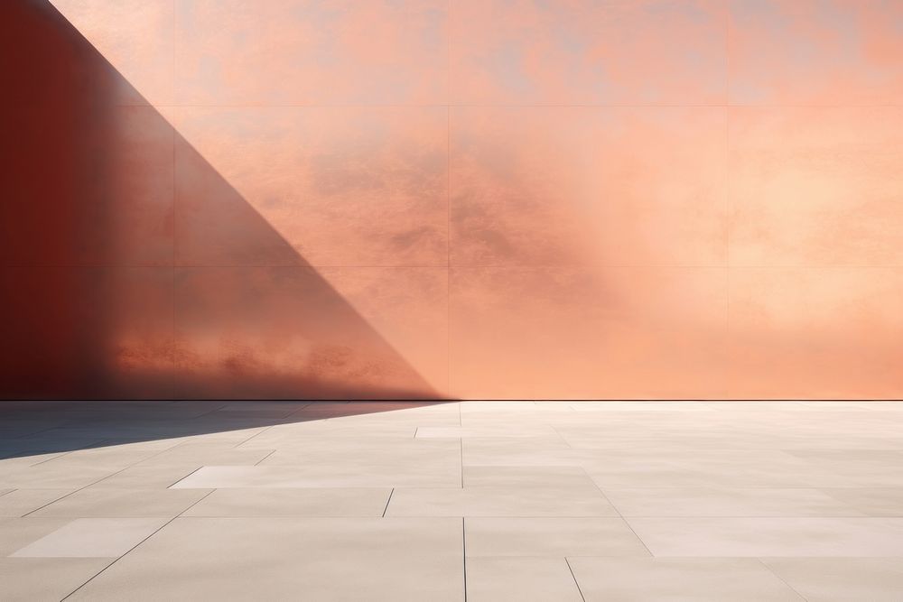 Rose gold color outdoors wall architecture.