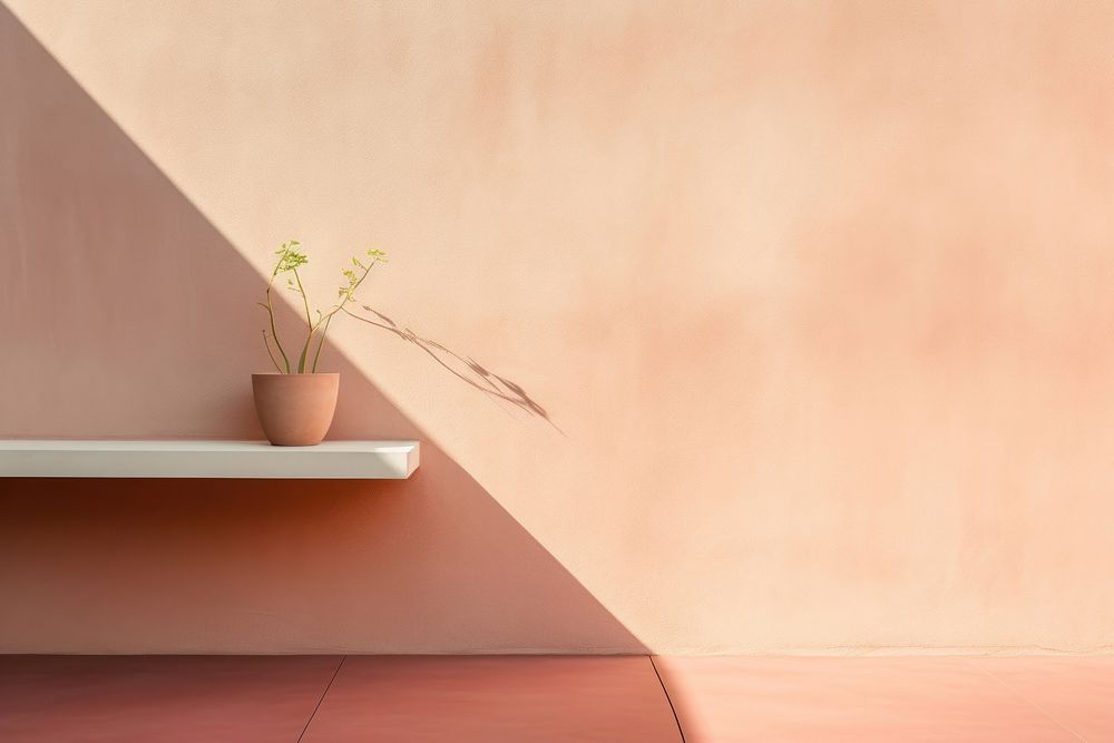 Rose gold color wall architecture flower.