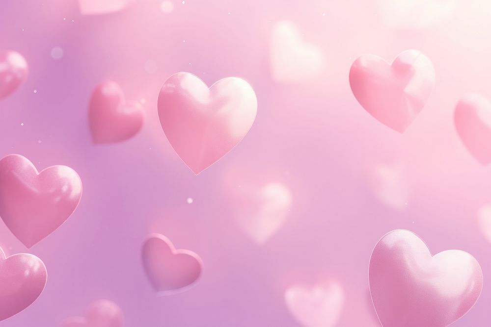 Hearts shaped backgrounds petal pink.
