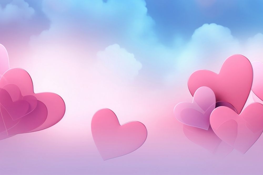 Hearts shaped backgrounds pink softness.
