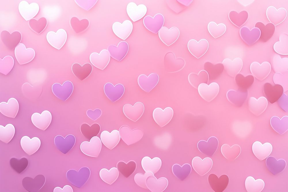 Hearts shaped backgrounds petal pink.