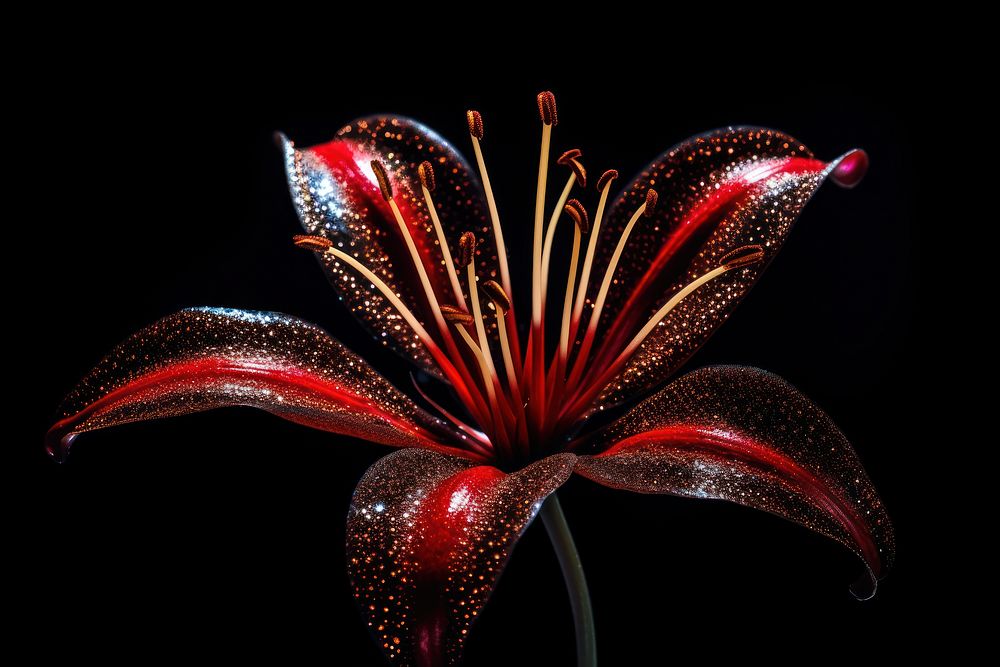Red spider lilly flower plant lily.