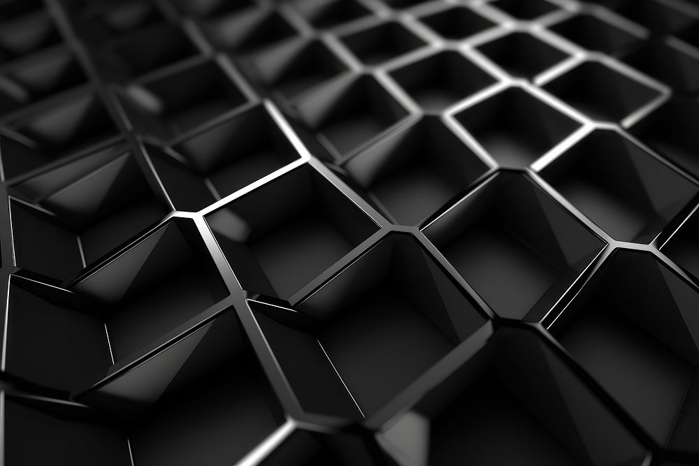 Geometric grid black architecture backgrounds.