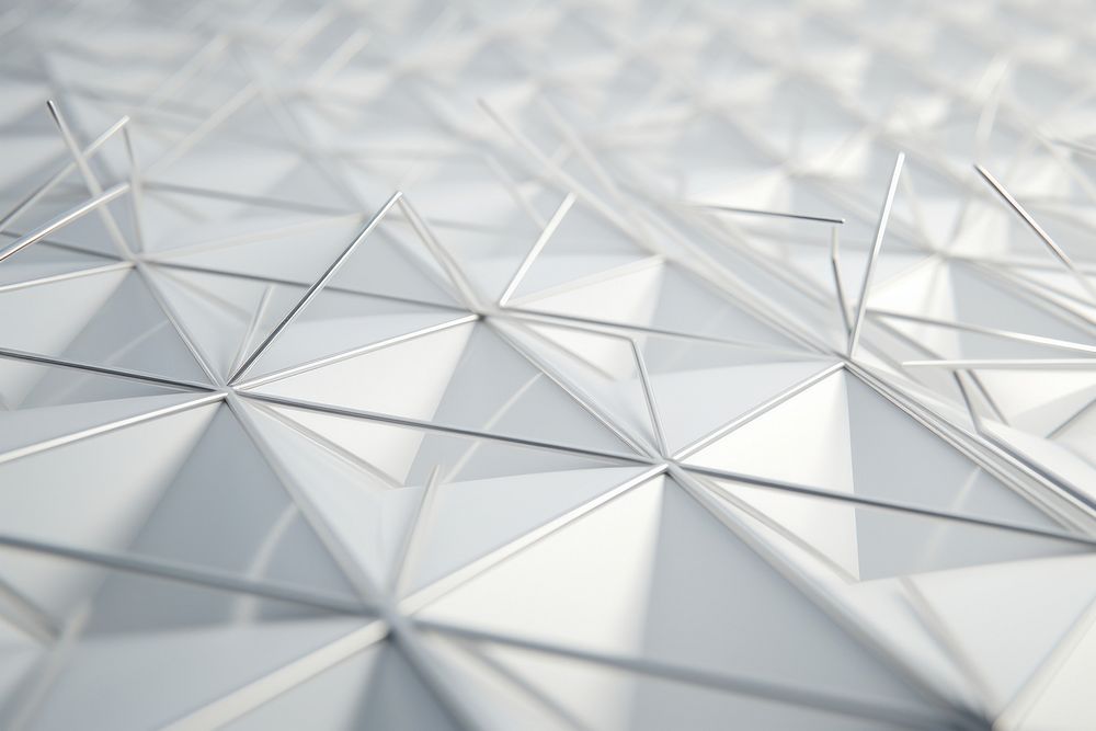 Diamond shape grid pattern white architecture.