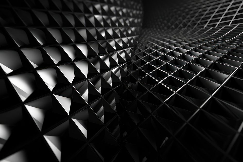 Diamond shape grid black architecture backgrounds.