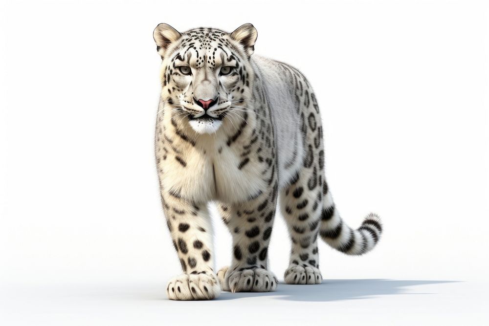 Snow leopard wildlife cheetah animal.