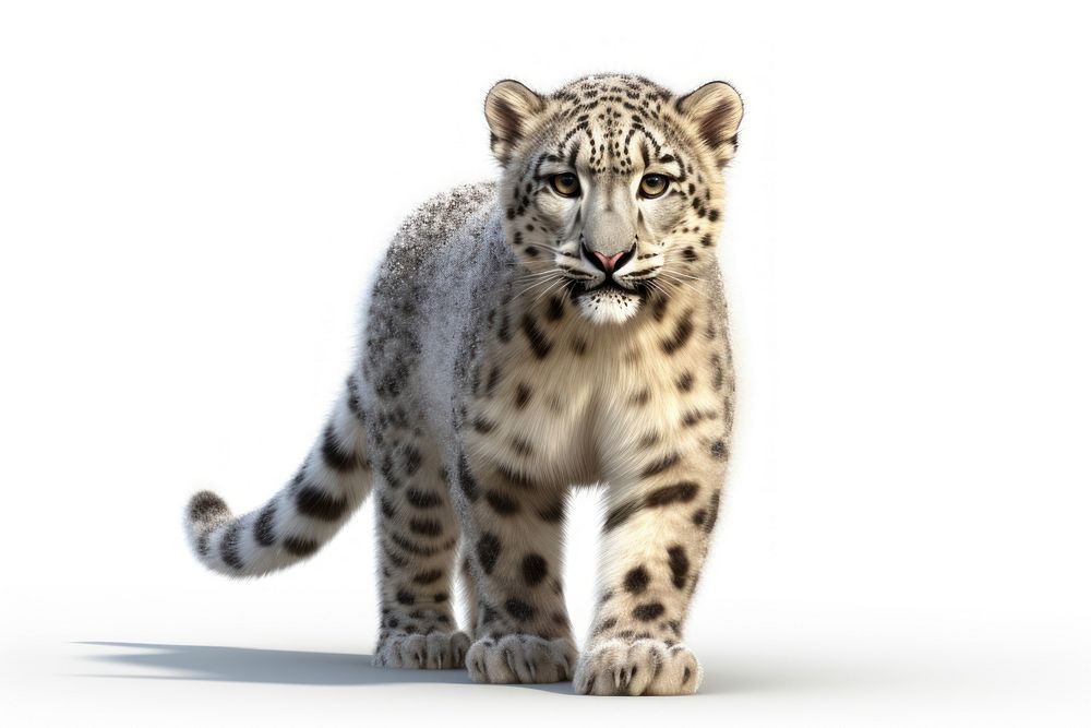 Snow leopard wildlife animal mammal.
