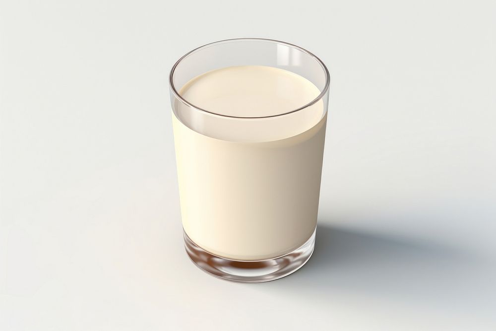 Soy milk dairy drink glass.