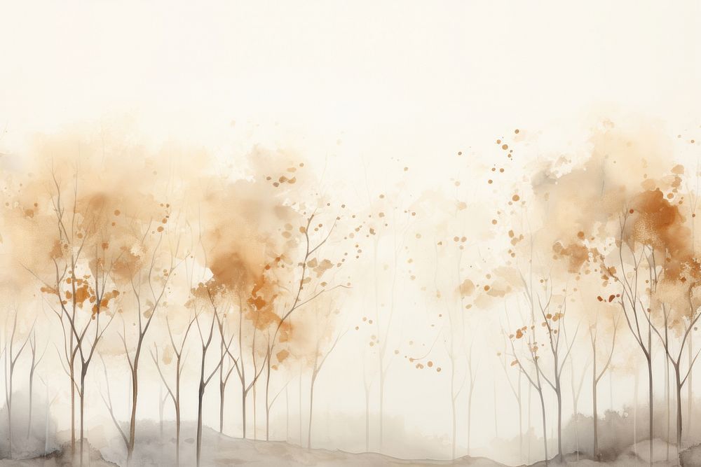 Now fall watercolor background painting backgrounds tree.