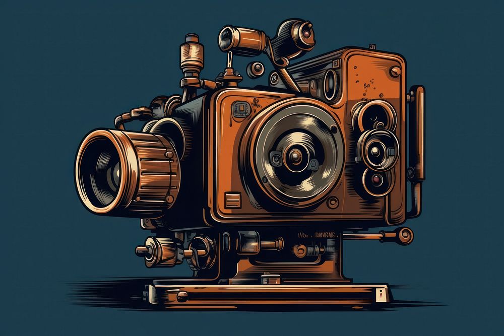 Vintage camera video camera electronics technology.