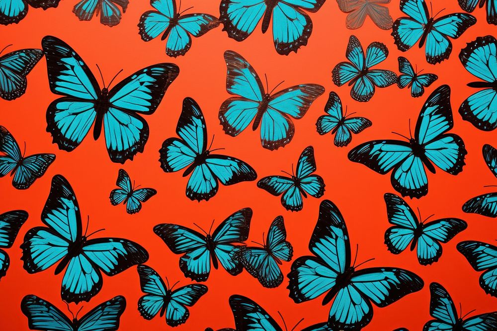 Butterfiles pattern backgrounds turquoise butterfly.