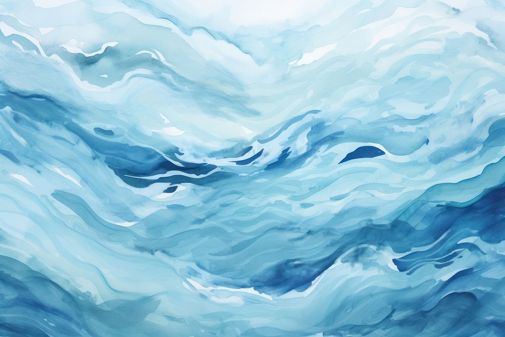 Ocean waves backgrounds abstract painting.