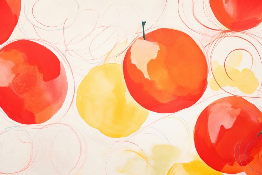 Apples backgrounds abstract painting.