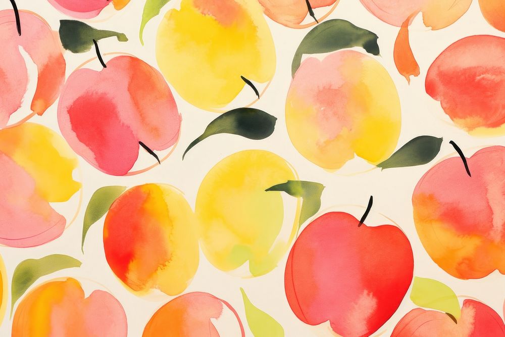 Apples backgrounds peach fruit.