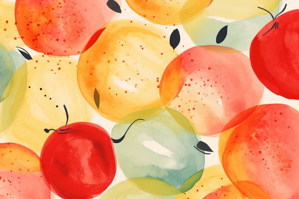 Apples backgrounds painting fruit.